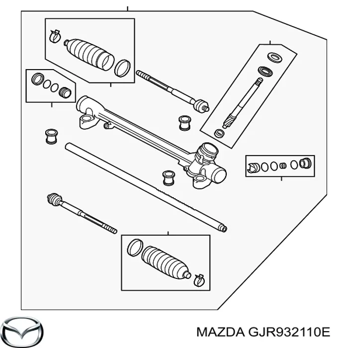 Listwa kierownicza (maglownica) Mazda GJR932110E cena, od 196,46 USD