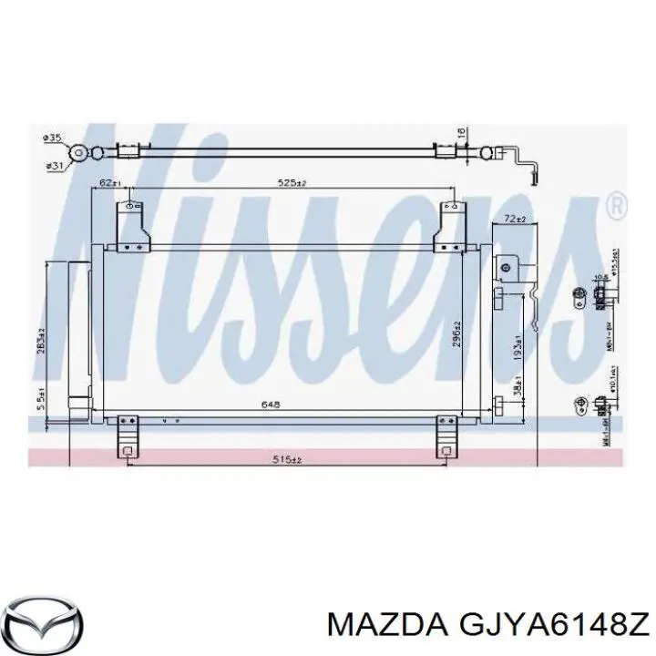 Do koszyka GJYA6148Z Mazda Chłodnica klimatyzacji