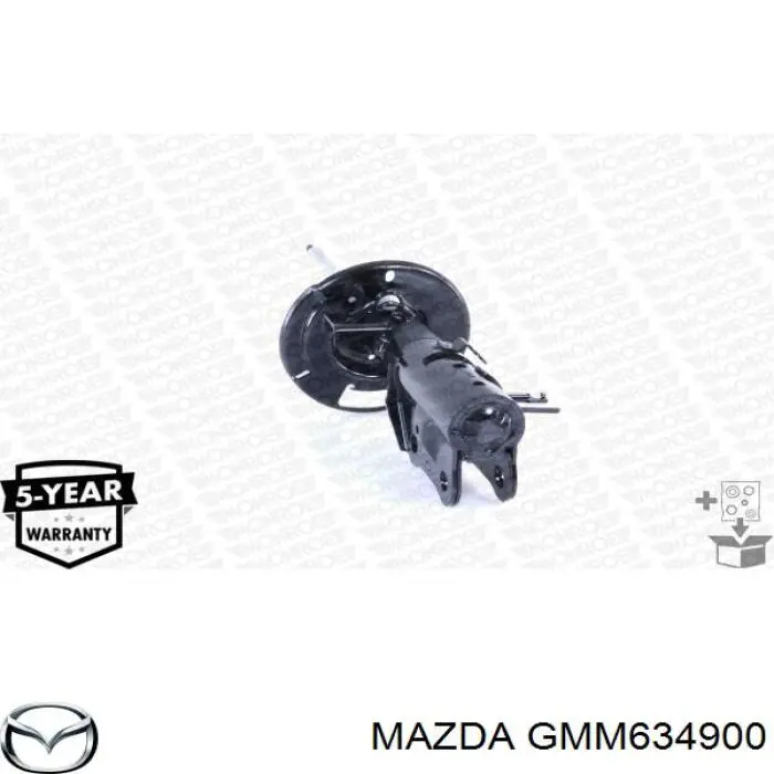GMM634900 Mazda Amortyzator przedni lewy