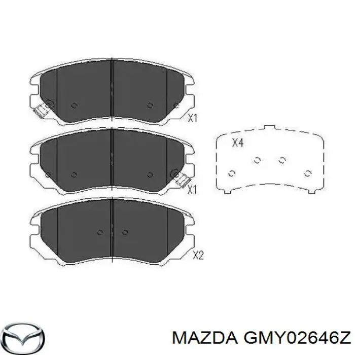 Zestaw naprawczy zacisku hamulcowego tylnego Mazda GMY02646Z cena, od 8,40 USD