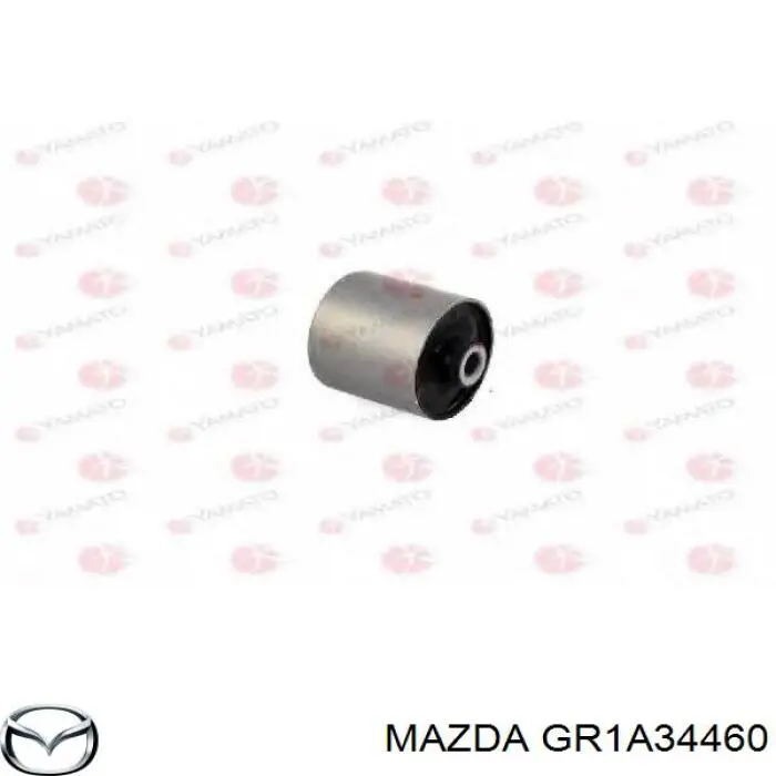 Silentblock przedniego wahacza dolnego GR1A34460 Mazda