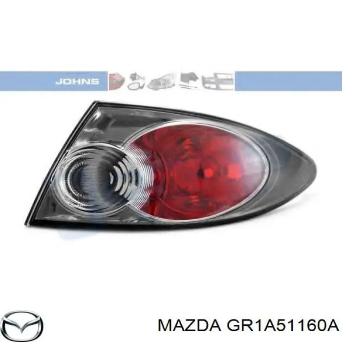 Do koszyka GR1A51160A Mazda Lampa zespolona tylna lewa zewnętrzna