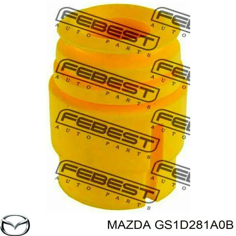 Odbój amortyzatora tylnego Mazda GS1D281A0B cena, od 10,84 USD