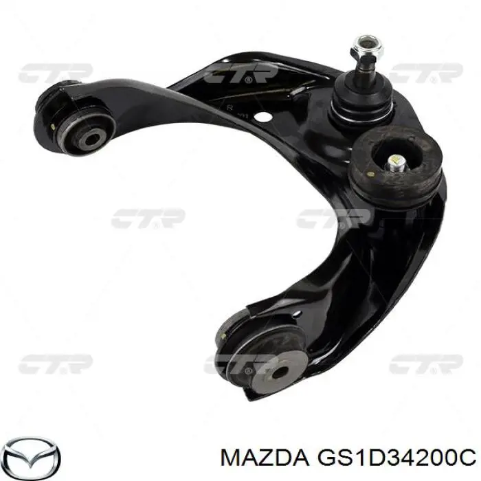 Wahacz zawieszenia przedniego prawy górny Mazda GS1D34200C cena, od 52,30 USD