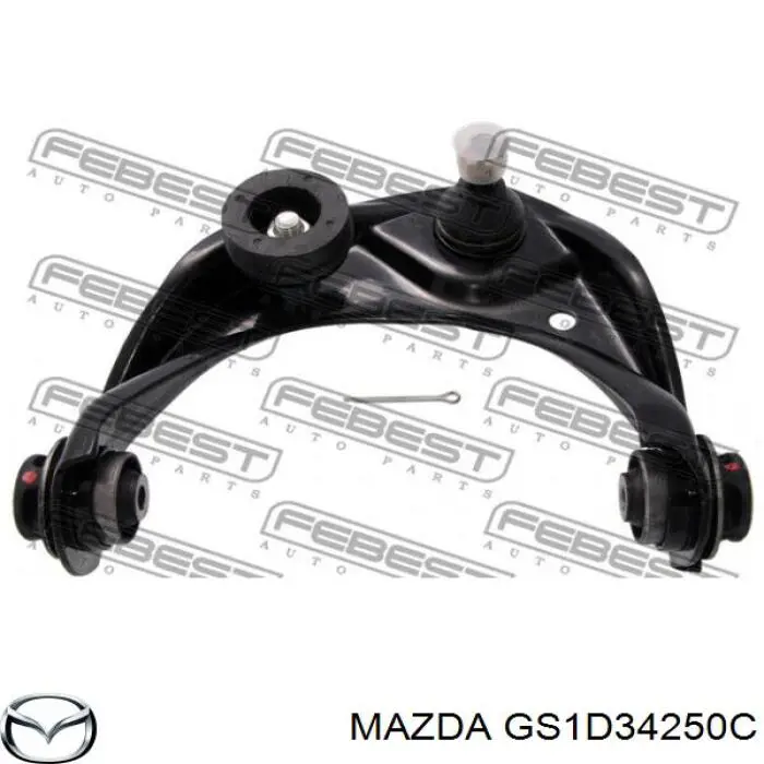 Wahacz zawieszenia przedniego górny lewy Mazda GS1D34250C cena, od 46,18 USD