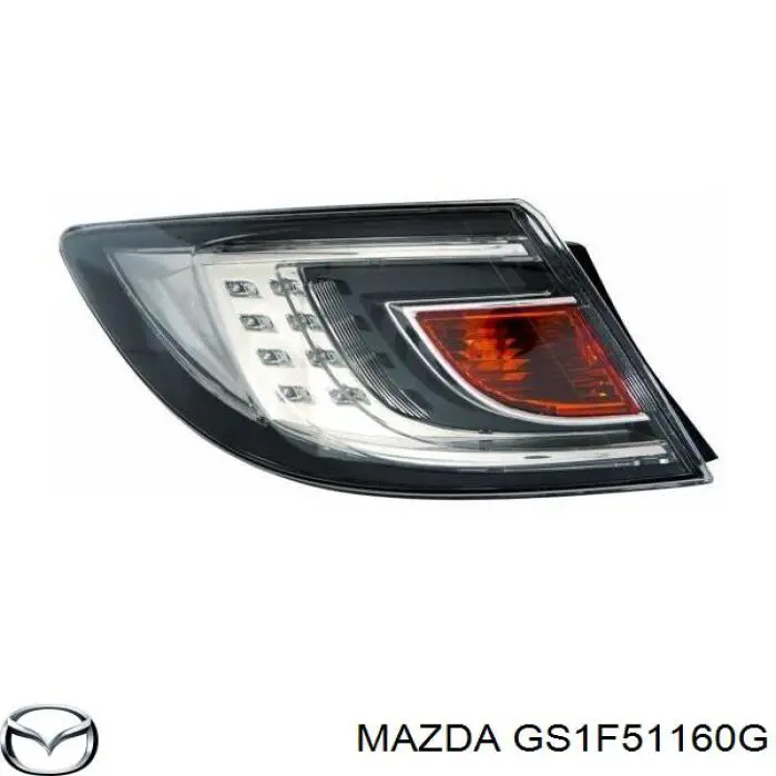 GS1F51160G Mazda Lampa zespolona tylna lewa zewnętrzna
