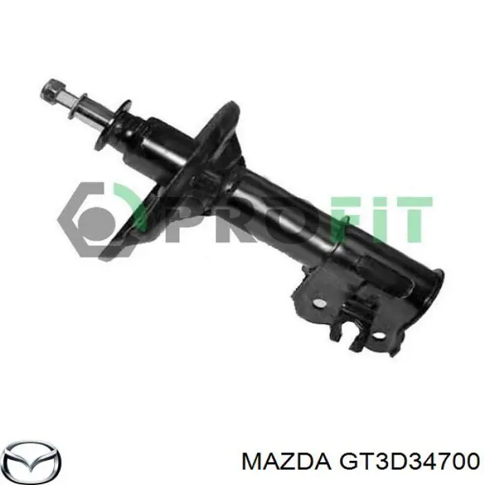 Do koszyka GT3D34700 Mazda Amortyzator przedni prawy