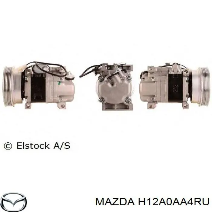 Sprężarka klimatyzacji Mazda H12A0AA4RU cena, od 124,29 USD