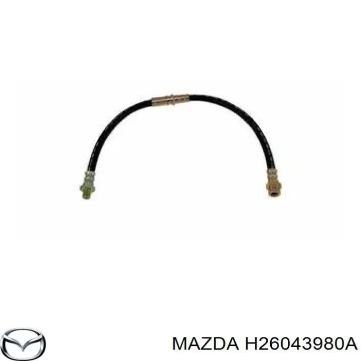 Do koszyka H26043980A Mazda Przewód hamulcowy przedni