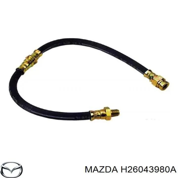 Do koszyka H26043980A Mazda Przewód hamulcowy przedni