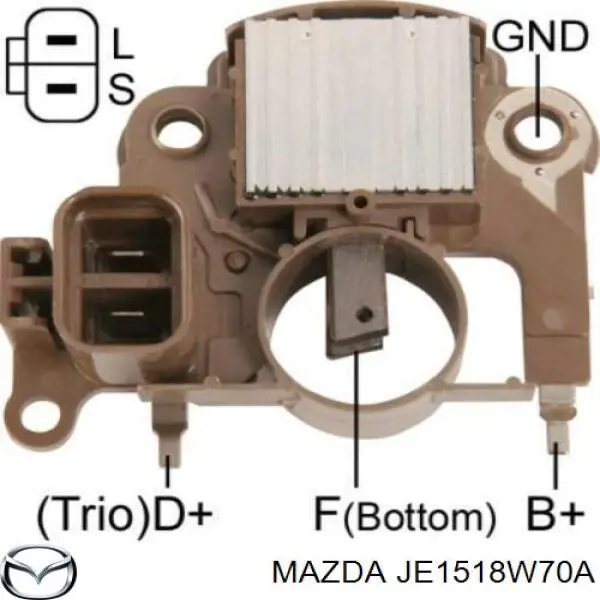 JE1518W70A Mazda regulator alternatora (przekaźnik ładowania)