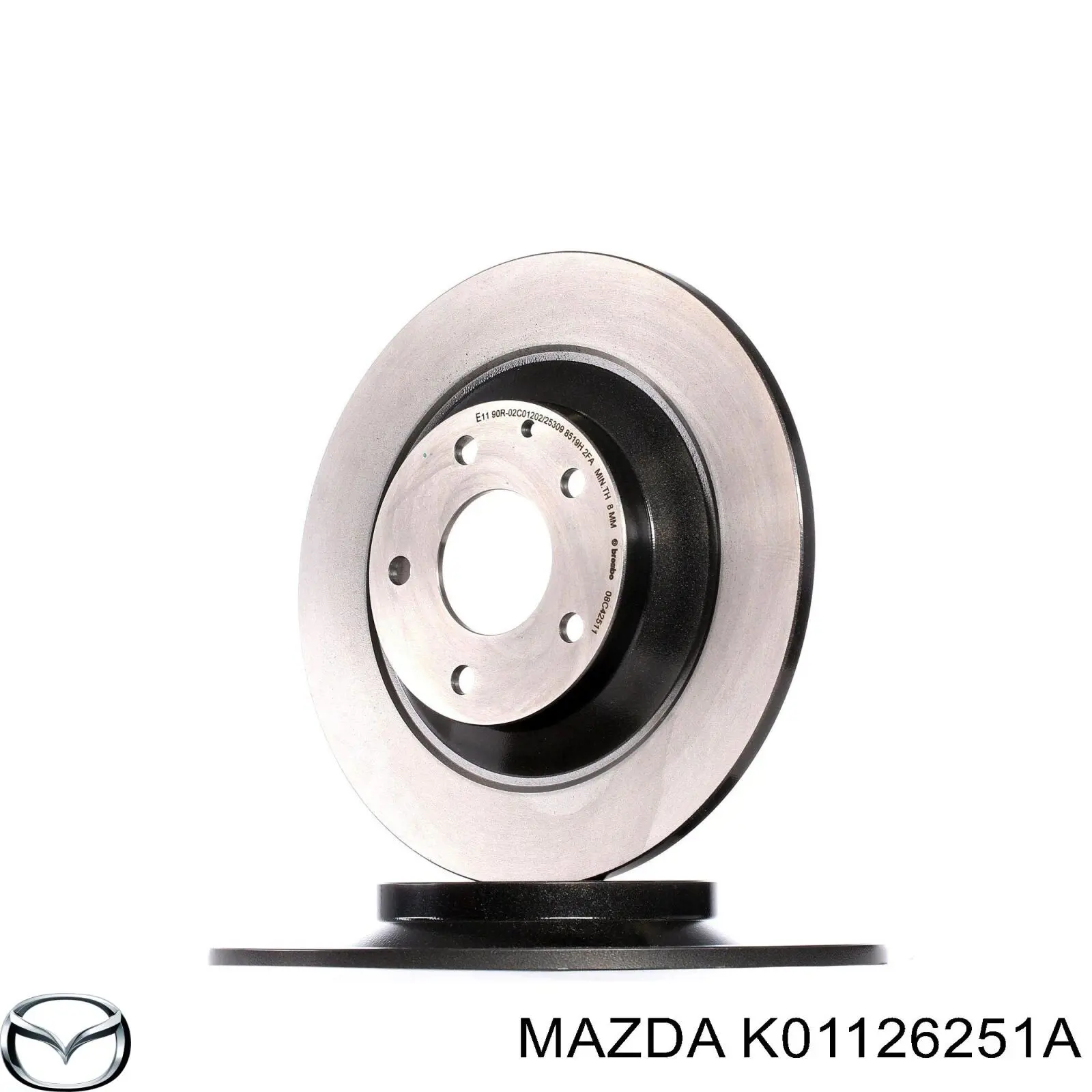 Do koszyka K01126251A Mazda Tarcza hamulcowa tylna