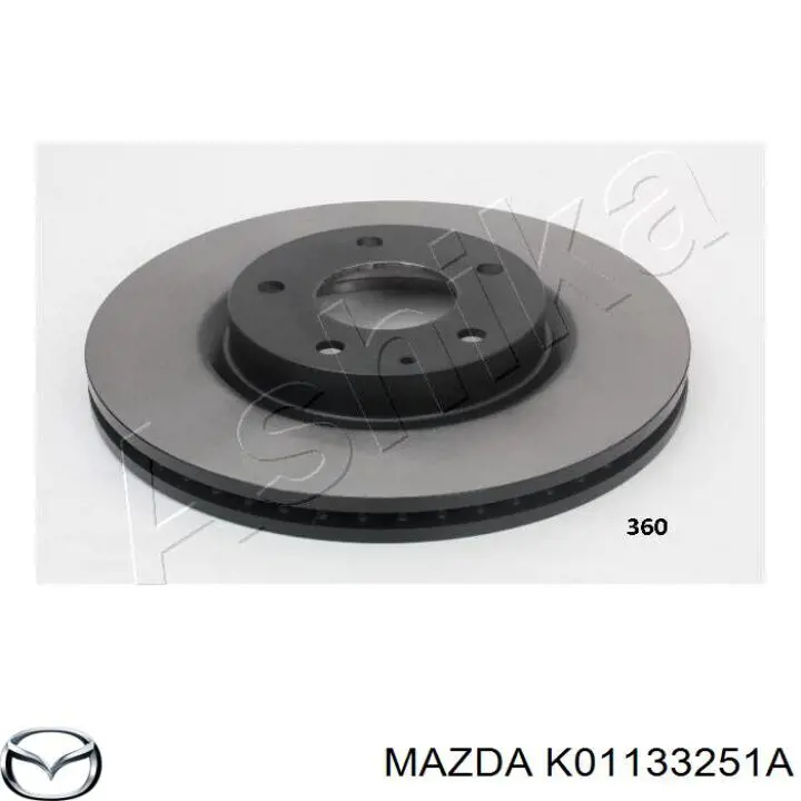 K01133251A Mazda Tarcza hamulcowa przednia