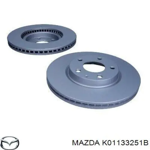 Do koszyka K01133251B Mazda Tarcza hamulcowa przednia