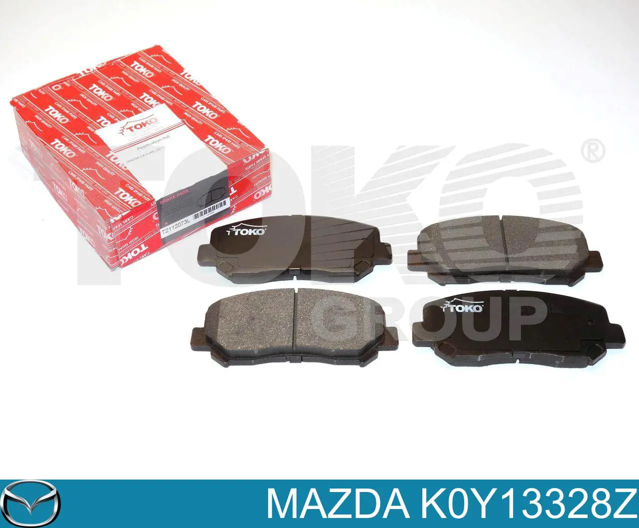 K0Y13328Z Mazda Klocki hamulcowe przednie tarczowe