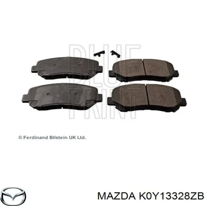 K0Y13328ZB Mazda Klocki hamulcowe przednie tarczowe