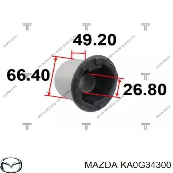 Do koszyka KA0G34300 Mazda Wahacz zawieszenia przedniego dolny prawy