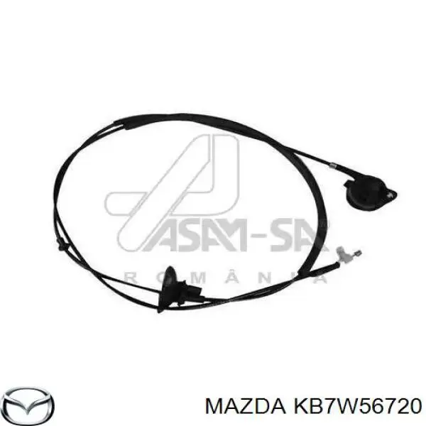 Do koszyka KB7W56720 Mazda Linka otwierania maski