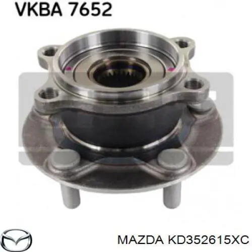Piasta tylna Mazda KD352615XC cena, od 77,53 USD