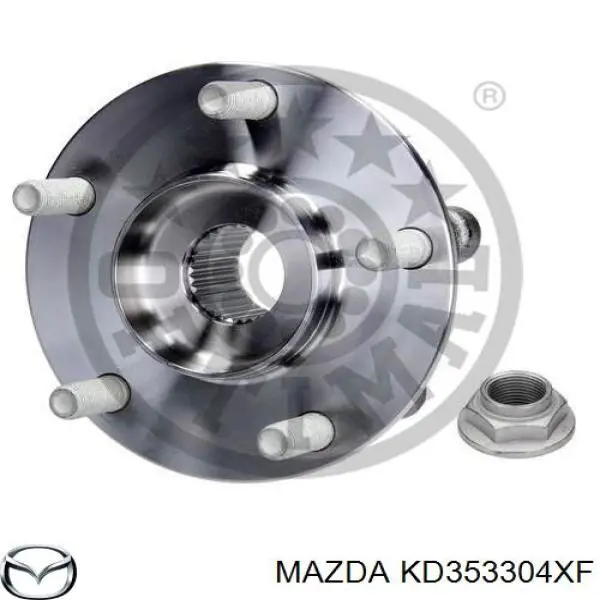 KD353304XF Mazda Piasta przednia