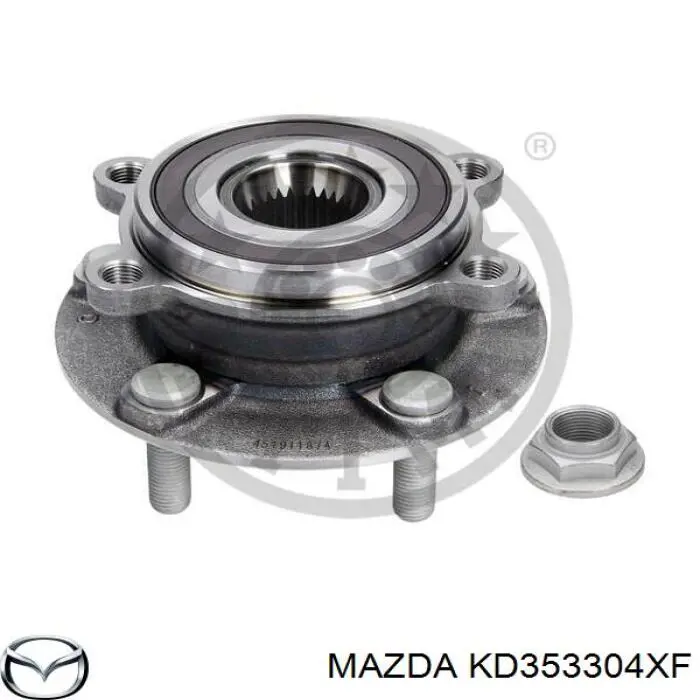 Piasta przednia Mazda KD353304XF