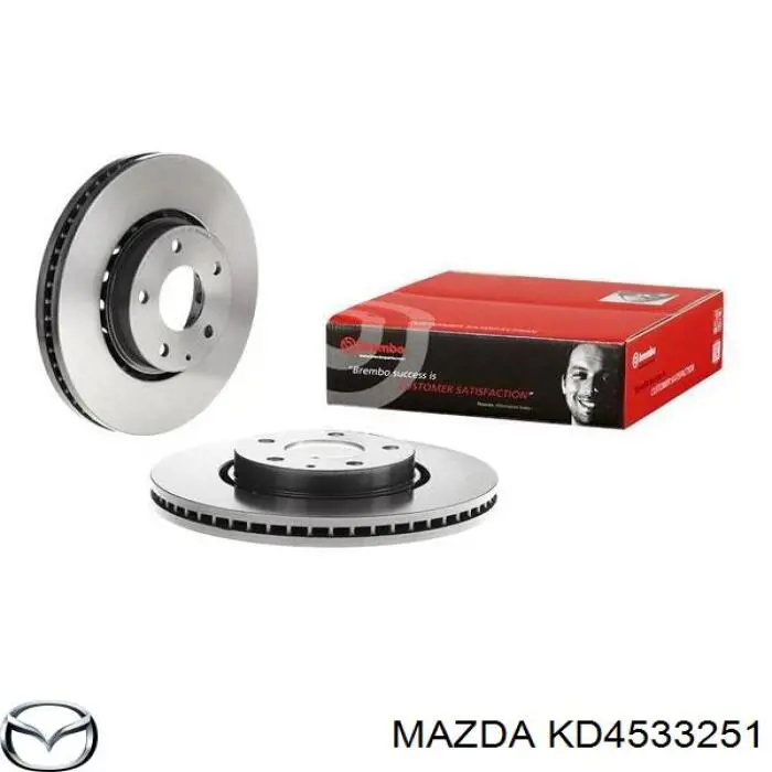 Tarcza hamulcowa przednia Mazda KD4533251 cena, od 76,94 USD