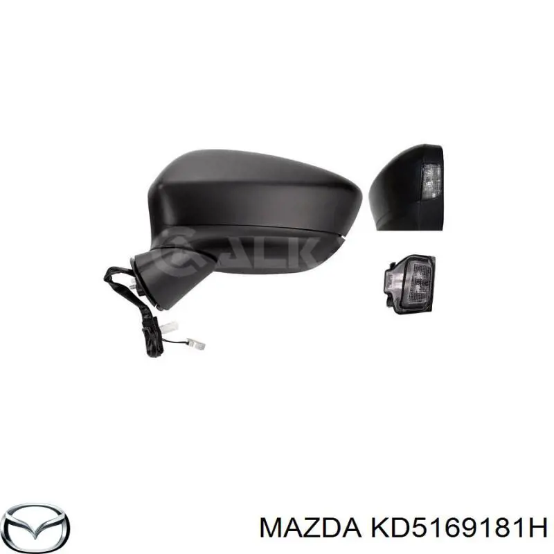Do koszyka KD5169181H Mazda Lusterko wsteczne lewe
