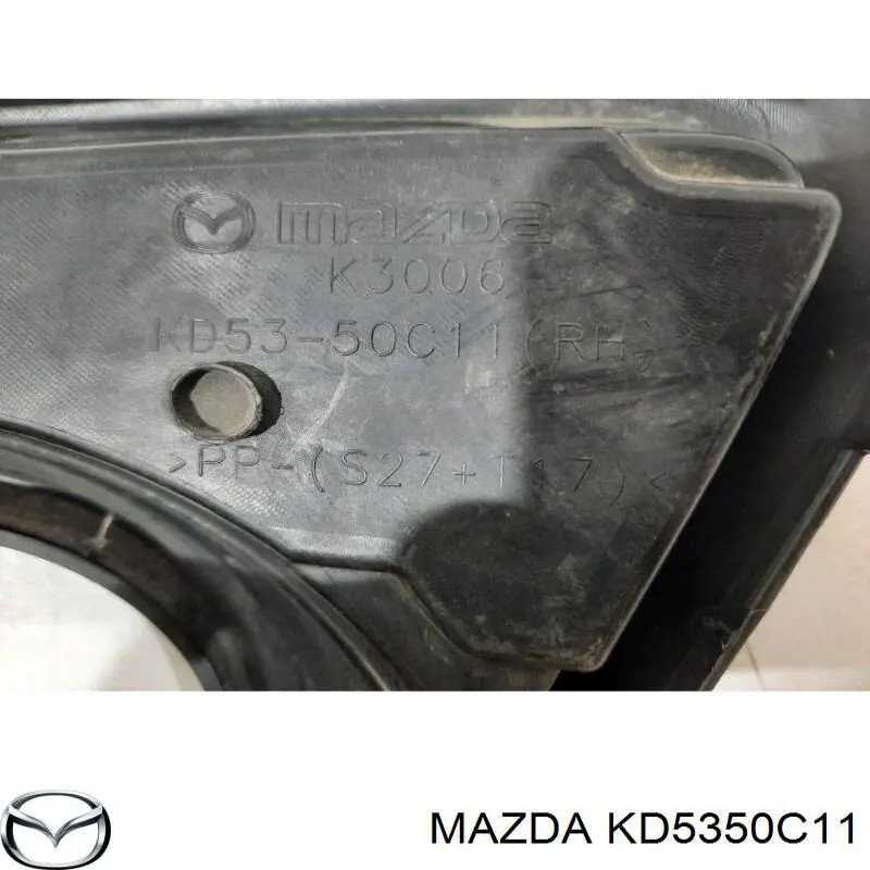 Zaślepka (kratka) lamp przeciwmgielnych zderzaka przedniego prawa Mazda KD5350C11 cena, od 9,62 USD