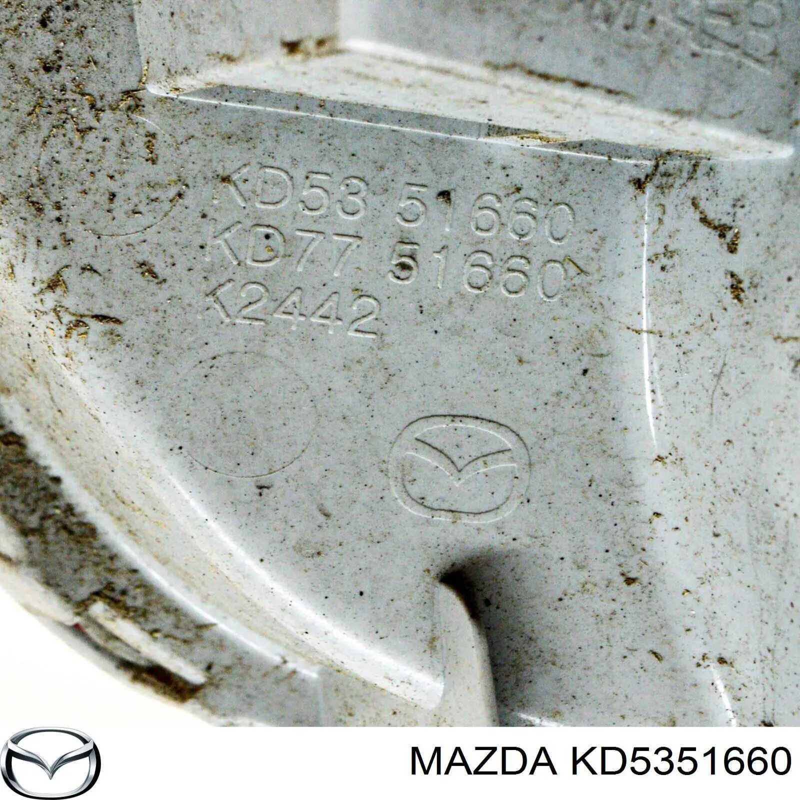 KD5351660 Mazda Przednia lampa przeciwmgielna tylna lewa