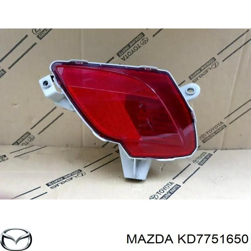 Do koszyka KD7751650A Mazda Przednia lampa przeciwmgielna tylna prawa