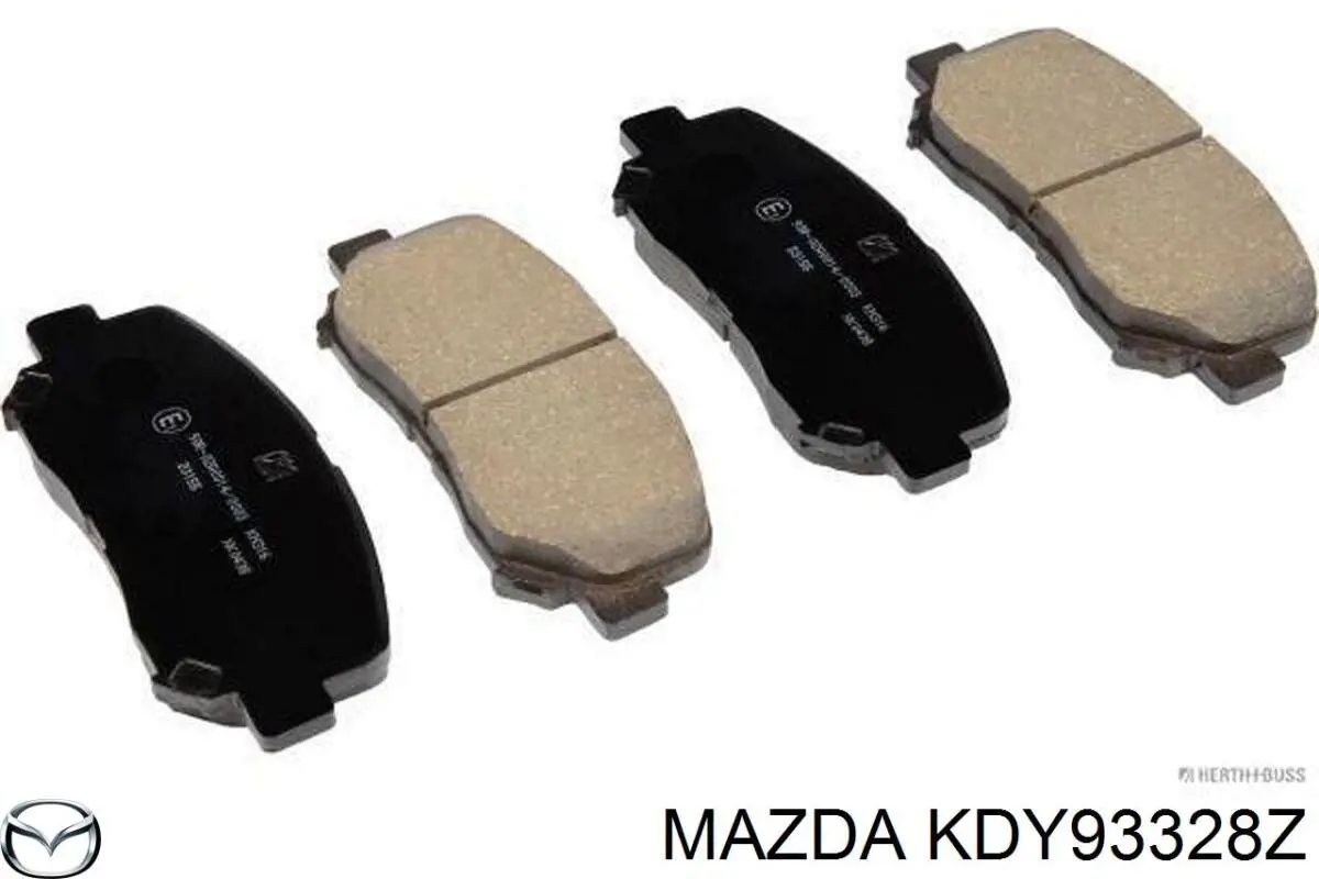 Do koszyka KDY93328Z Mazda Klocki hamulcowe przednie tarczowe