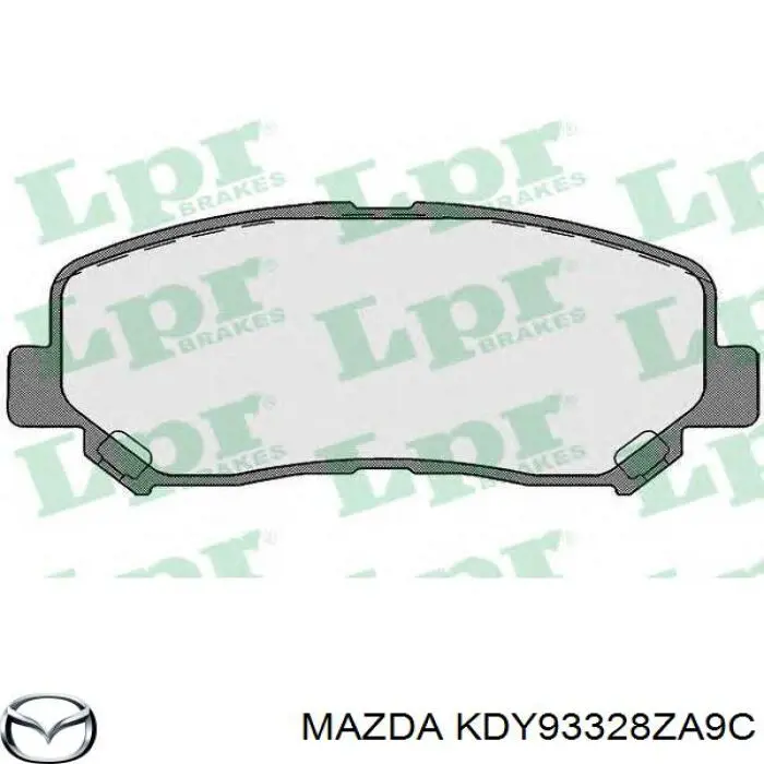 Do koszyka KDY93328ZA9C Mazda Klocki hamulcowe przednie tarczowe