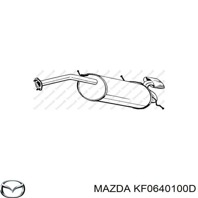 Tłumik, tylna część Mazda Xedos 6 sedana (CA) (1992 - 2000) cena, od 110,72 USD
