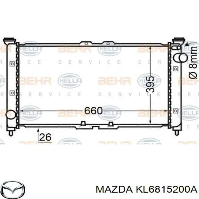 Chłodnica silnika Mazda KL6815200A cena, od 93,79 USD