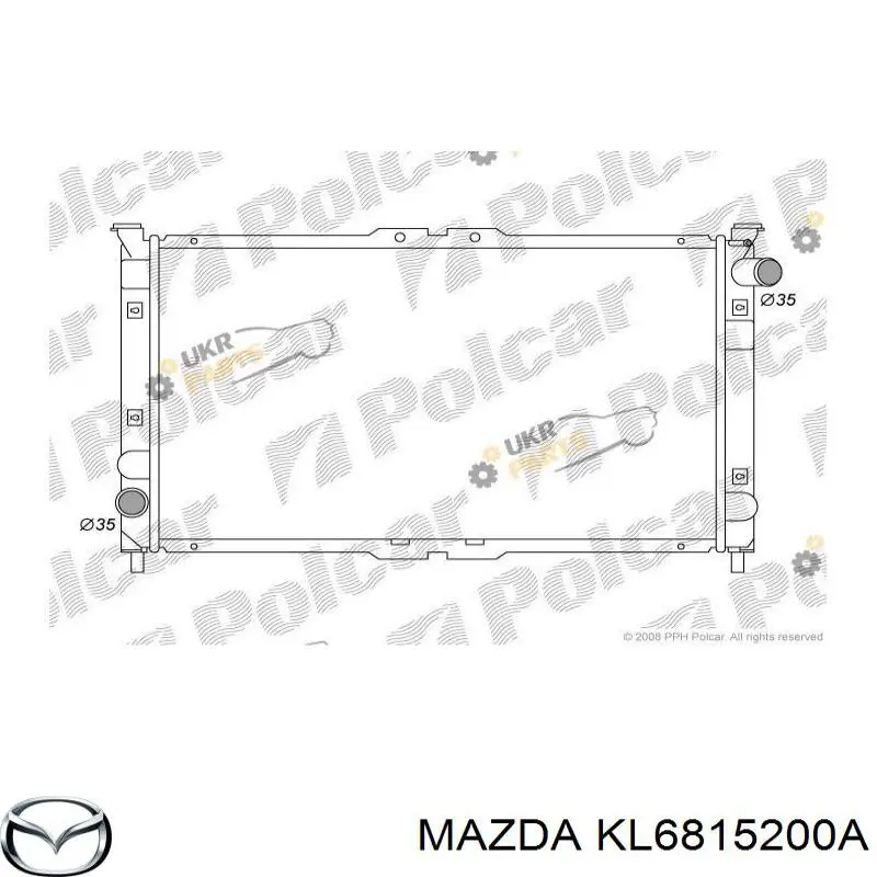 Do koszyka KL6815200A Mazda Chłodnica silnika