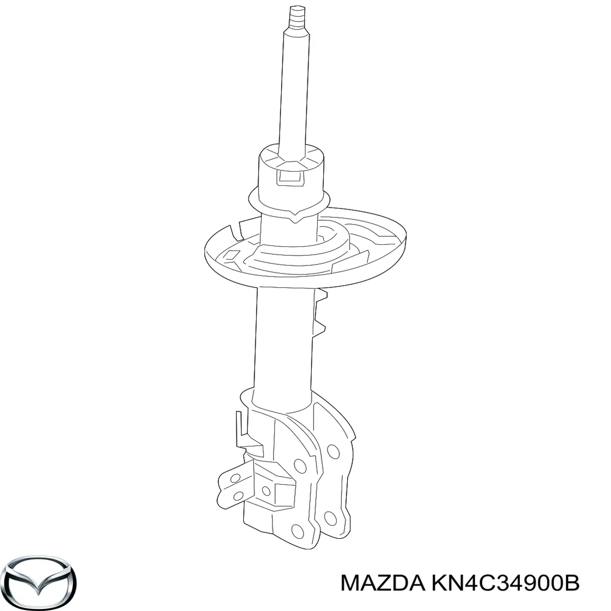 Amortyzator przedni lewy KN4C34900B Mazda