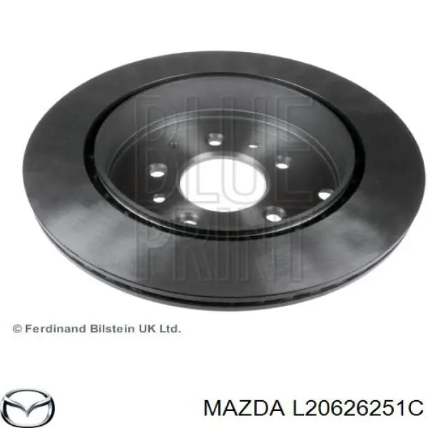 Tarcza hamulcowa tylna Mazda L20626251C cena, od 71,09 USD