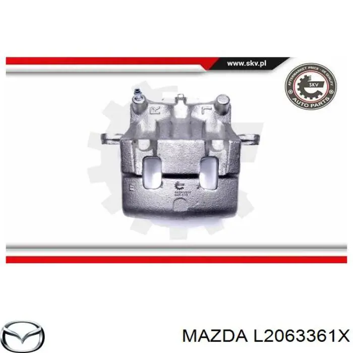 Zacisk hamulcowy przedni prawy Mazda L2063361X cena, od 103,31 USD