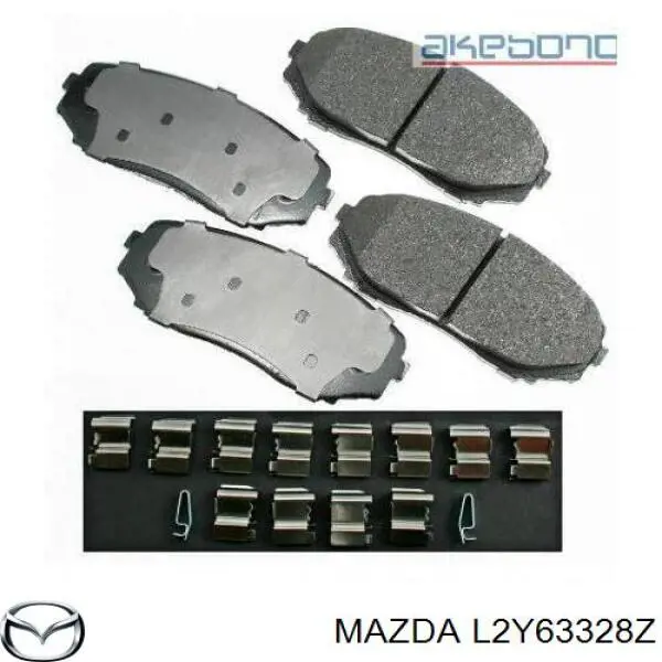 Klocki hamulcowe przednie tarczowe Mazda L2Y63328Z cena, od 18,54 USD