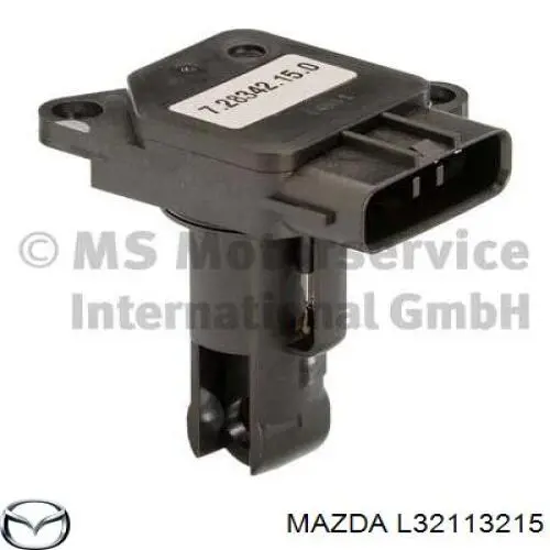 Do koszyka L32113215 Mazda Czujnik przepływu powietrza, przepływomierz powietrza M.A.F.