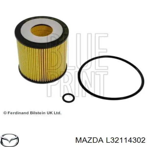Filtr oleju Mazda L32114302 cena, od 9,38 USD