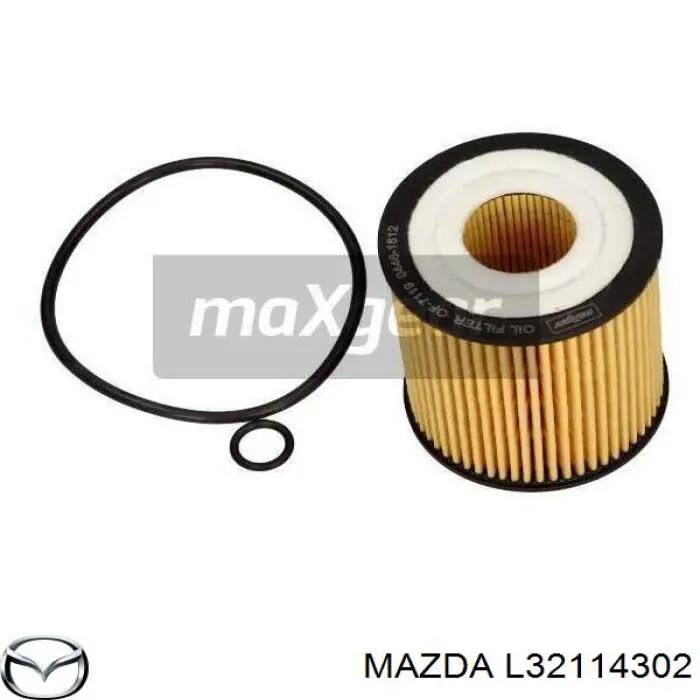 Do koszyka L32114302 Mazda Filtr oleju