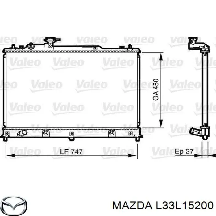 Chłodnica silnika Mazda L33L15200 cena, od 182,55 USD
