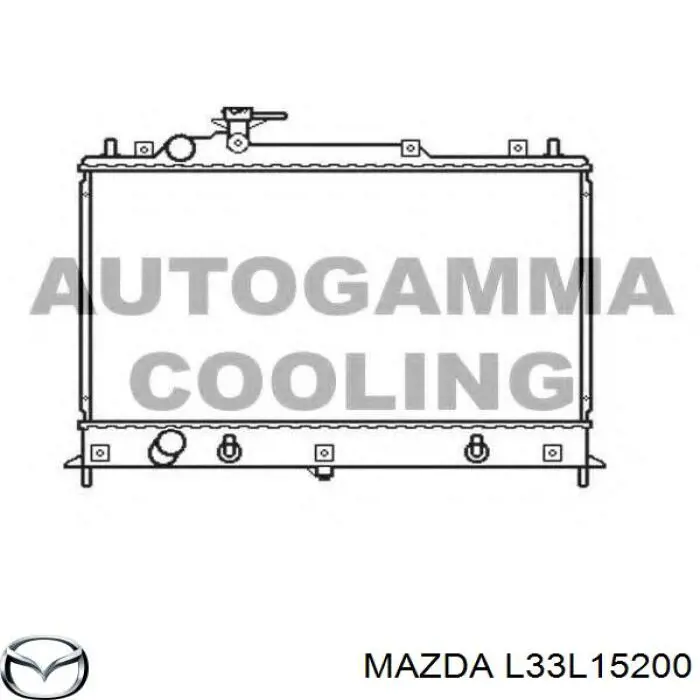 Do koszyka L33L15200 Mazda Chłodnica silnika