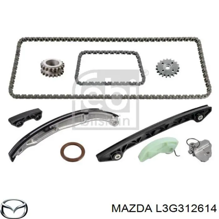 Tłumik drgań łańcucha rozrządu, lewy Mazda L3G312614 cena, od 38,27 USD