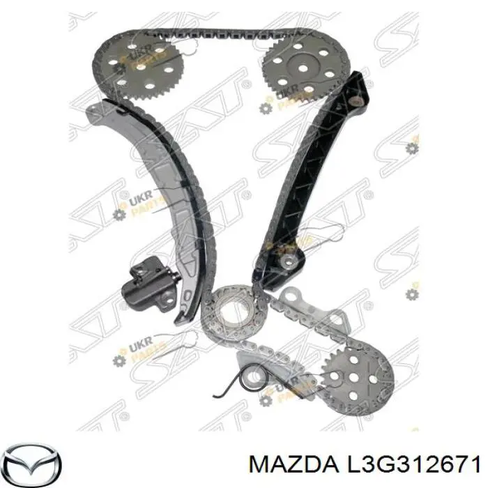 L3G312671 Mazda Prowadnica napinacza łańcucha rozrządu