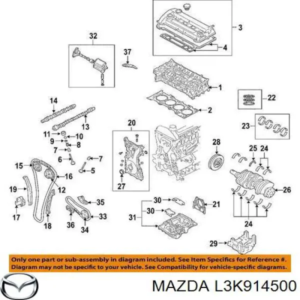 Napinacz łańcucha pompy oleju Mazda CX-7 Sport 