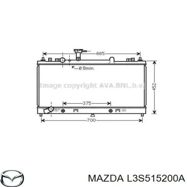 L3S515200A Mazda Chłodnica silnika