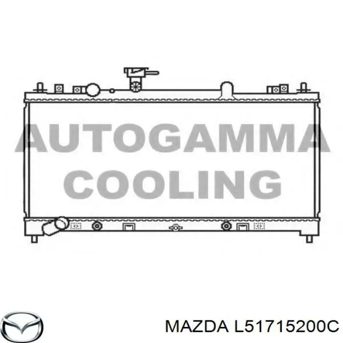 Chłodnica silnika Mazda L51715200C cena, od 106,10 USD