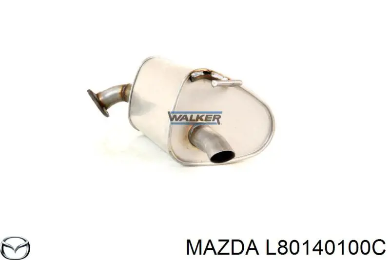 Tłumik, tylna część Mazda L80140100C cena, od 79,75 USD